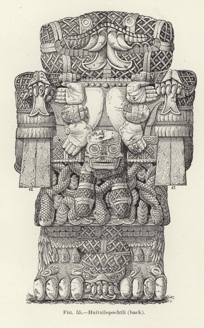 Huitzilopochtli (achterkant) door American School