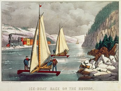 IJsschotsenrace op de Hudson door American School