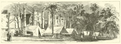 In kamp bij Warrenton Springs door American School