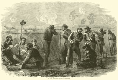 In de loopgraven voor Petersburg, augustus 1864 door American School