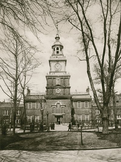 Independence Hall, Philadelphia door American School