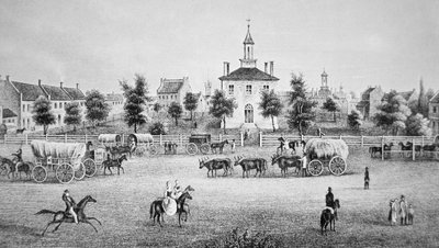 Onafhankelijkheid, Missouri, c.1850 door American School