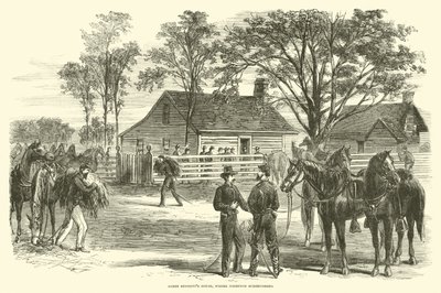 James Bennetts Huis, waar Johnston zich overgaf, april 1865 door American School