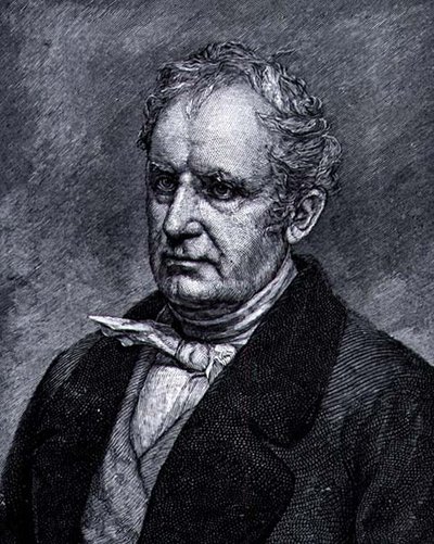 James Fennimore Cooper (1789-1851) (gravure) door American School