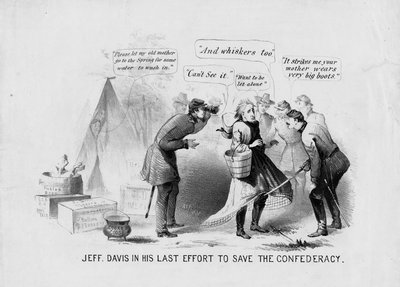 Jeff Davis in zijn laatste poging om de Confederatie te redden door American School