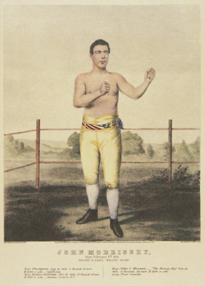 John Morrissey, van een eigentijdse prent door American School
