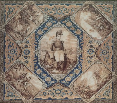 Zakdoek met portret van Zachary Taylor en veldslagen van de Mexicaanse Oorlog (1846-8), 1848 door American School