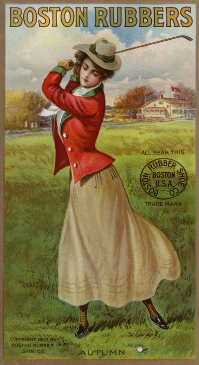 Dame Golfer Slaat Club door American School