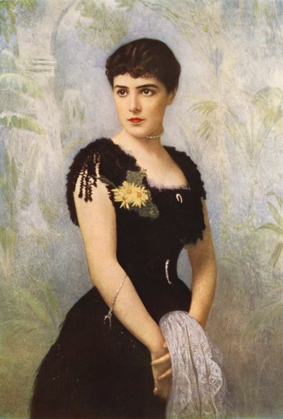Lady Randolph Spencer-Churchill, geboren Miss Jennie Jerome uit New York, die trouwde met Lord Randolph Spencer-Churchill door American School