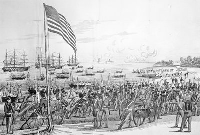 Landing van de troepen in Vera Cruz, Mexico, 9 maart 1847, uit 