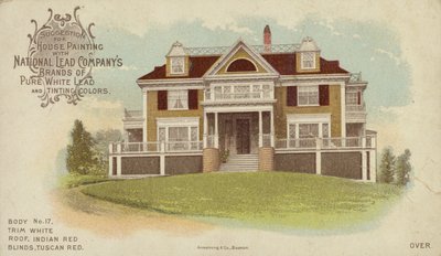 Groot Vrijstaand Huis, advertentie voor Huis Schilderen door American School