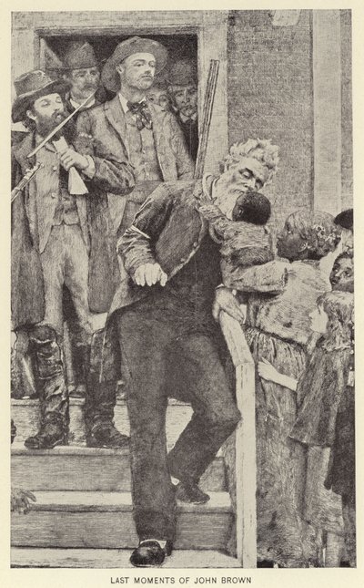 Laatste momenten van John Brown (litho) door American School