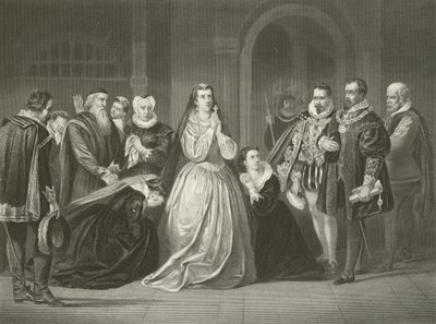 Laatste momenten van Mary, Koningin van Schotland, 1587 door American School