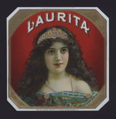 Laurita, sigarenlabel door American School