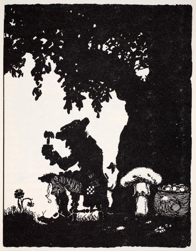 Leprechaun, uit The World Guide to Gnomes, Fairies, Elves and Other Little People door Thomas Keightley (1789-1872) gepubliceerd 1880 (ZW gravure) door American School