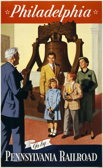 Liberty Bell reisposter door American School