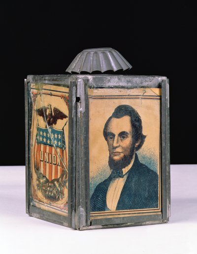 Lincoln Lantaarn gebruikt voor Presidentscampagne, 1864 door American School