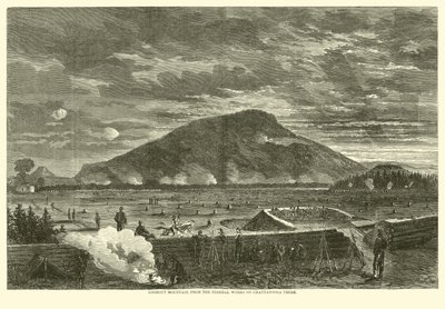 Lookout Mountain, vanaf de federale werken aan Chattanooga Creek, november 1863 door American School