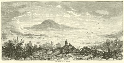 Lost Mountain bij zonsopgang, juni 1864 door American School