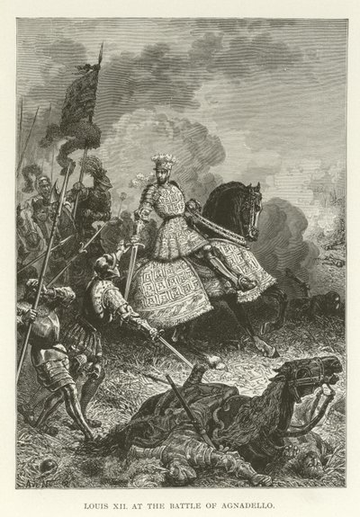 Lodewijk XII bij de Slag van Agnadello door American School