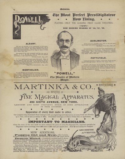 Magie advertenties (litho) door American School
