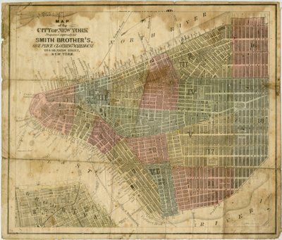 Kaart van de stad New York: speciaal voorbereid voor Smith Brother
