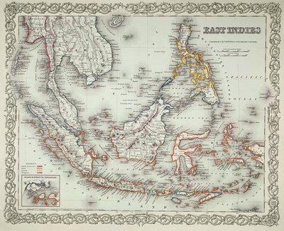 Kaart van de Oost-Indië door American School