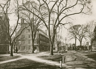 Massachusetts Hall, Harvard University, Cambridge door American School