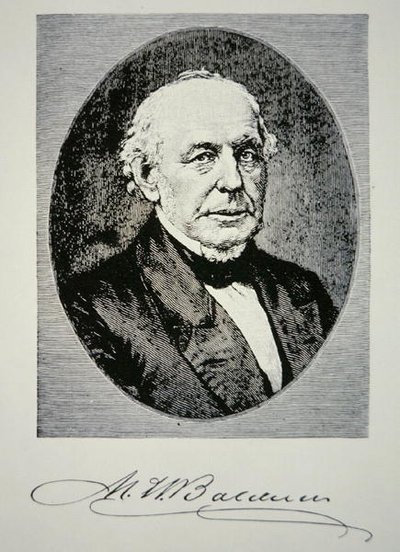 Matthias William Baldwin (1795-1866) oprichter van Baldwin Locomotive Works in 1831 door American School