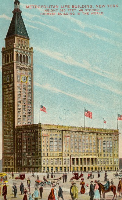 Metropolitan Life Building, New York, ca. 1909-13 door American School