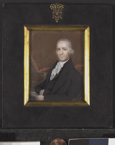 Miniatuurportret van Samuel Osgood, c.1789 door American School