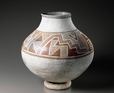 Mogollon Pot met Geometrische Ontwerpen, Stijl II door American School