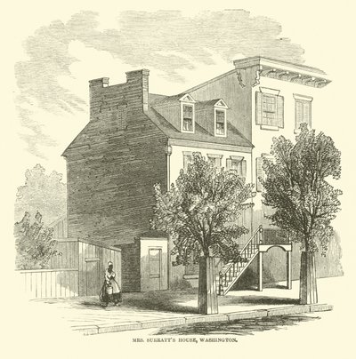 Mevrouw Surratts Huis, Washington, april 1865 door American School