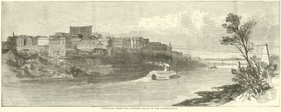 Nashville vanaf de overkant van de Cumberland, december 1864 door American School
