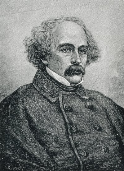 Nathaniel Hawthorne (1804-1864) Amerikaanse auteur door American School