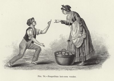 Napolitaanse maïskolfverkoper door American School