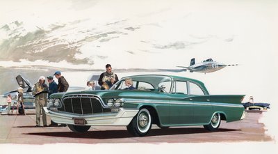 Nieuwe DeSoto Auto en Straaljagerpiloten door American School