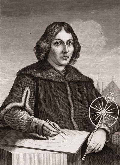Nicolaus Copernicus, c.1850 (gravure) door American School
