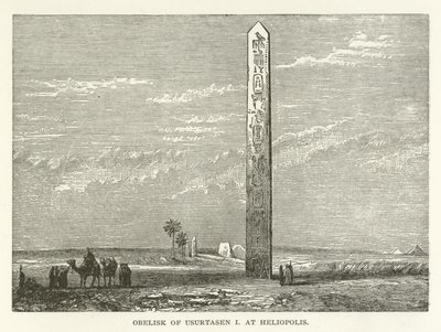 Obelisk van Usurtasen I in Heliopolis door American School