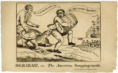 Ograbme, of De Amerikaanse Snapping Turtle, 1808 door American School