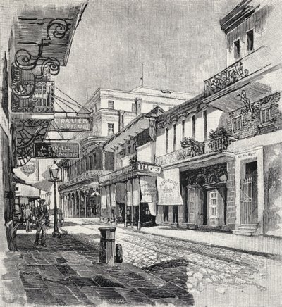 Oude St. Louis Hotel, later Het Staatshuis, New Orleans, uit 