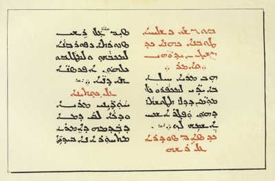 Pagina uit een Syrische Bijbel door American School