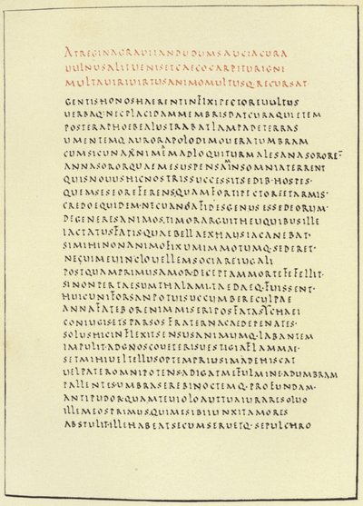 Pagina uit de Florence Virgil door American School