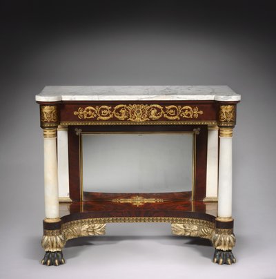Pier Tafel, Joseph Meeks en Zonen, ca. 1829-1835 door American School