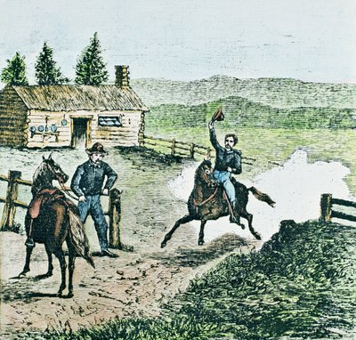 Pony Express Station door American School