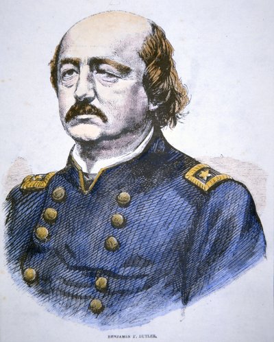 Portret van Benjamin F. Butler door American School
