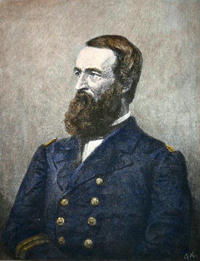 Portret van David Dixon Porter (1813-91), Admiraal in de Federale Marine door American School