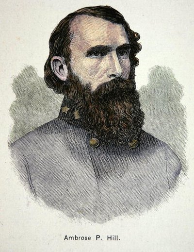 Portret van generaal Ambrose P. Hill door American School
