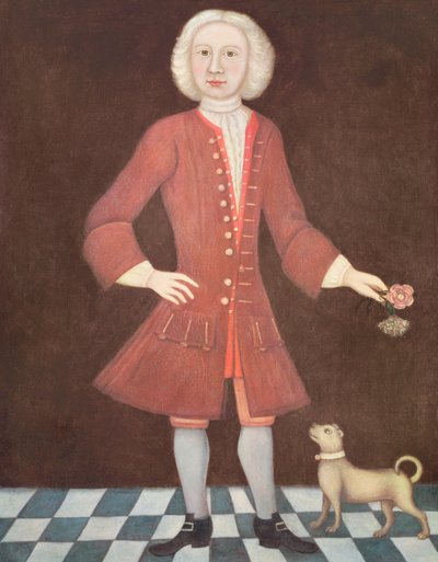 Portret van Jonathan Bentham, ca. 1725 door American School