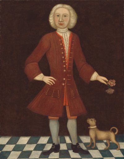 Portret van Jonathan Bentham, c.1725 door American School